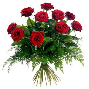  Hediye Çiçek anneler günü çiçek yolla  10 adet kırmızı gülden buket