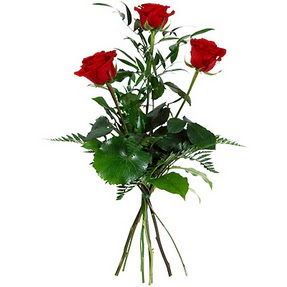  Hediye Çiçek çiçek satışı  3 adet kırmızı gülden buket