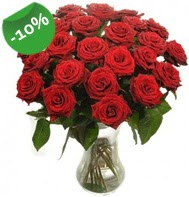 Vazo içerisinde 25 adet kırmızı gül  Hediye Çiçek çiçek gönderme 